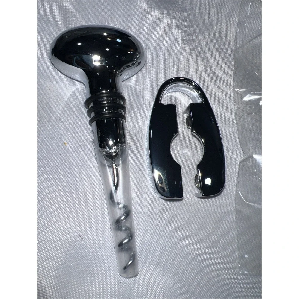 Chrome Corkscrew and Wine Bar Set Heavy‎